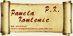 Pamela Komlenić vizit kartica